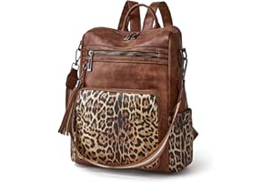 OPAGE Leather Backpack Purse for Women Fashion Tassel Ladies Shoulder Bags Designer Large Backpack Travel Bag