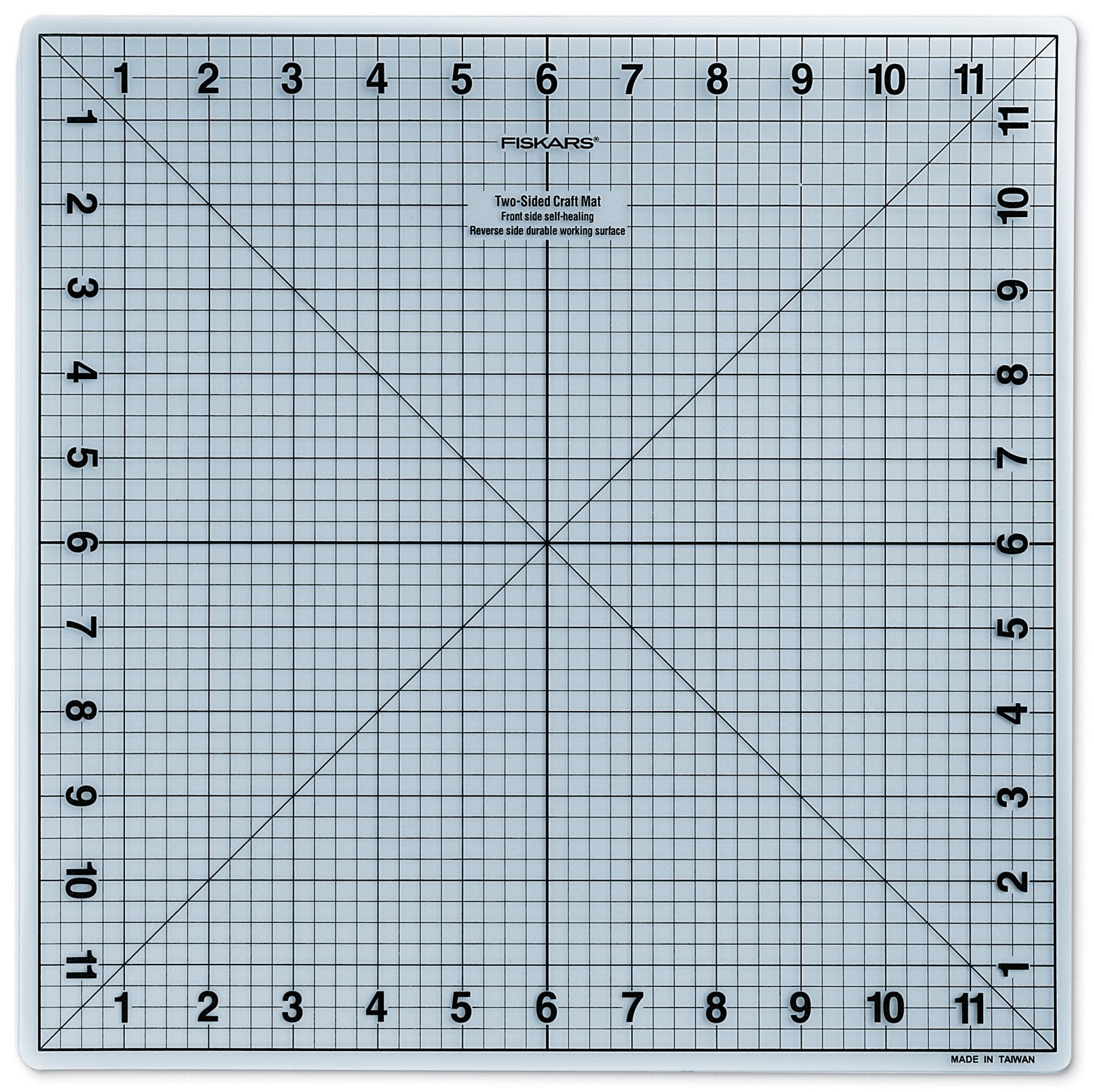 Fiskars 12.5 x 12.5-inch Self-Healing Craft Mat, Transparent
