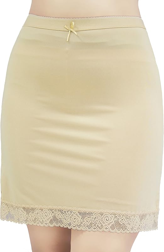 Anny Women Ladies Underskirt Lace Waist Slip Amazon.co.uk Clothing
