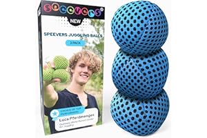 speevers Professional Juggling Balls Set: Soft, Durable, and Non-Slip for Beginners & Pros - Indoor & Outdoor Fun, Skill Development & Stress Relief - 3 Pack with Carry Bag
