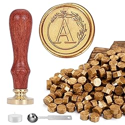 Yoption Letter Wax Seal Kit, Vintage Initial