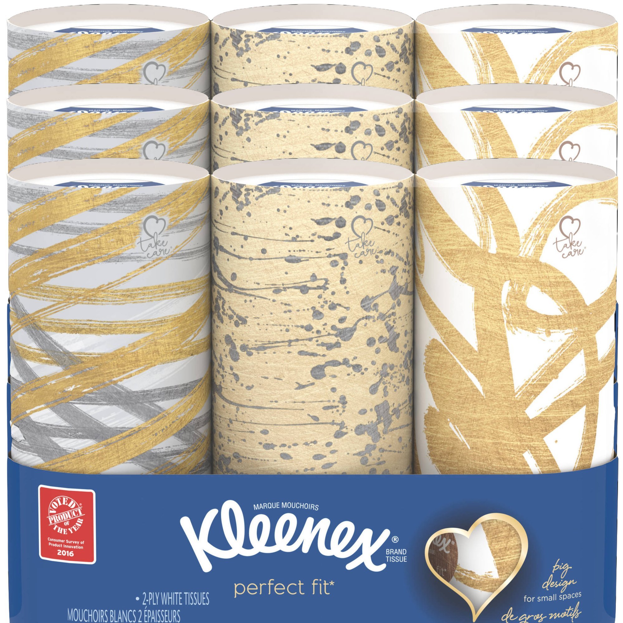 Kleenex Expressions Tissues, Oval, Design May Vary, 64