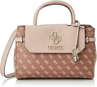 Guess Esme Girlfriend Satchel Sac A Bandouliere Femme Marron Cinnamon 12x24x32 Centimeters W X H X L Amazon Fr Chaussures Et Sacs