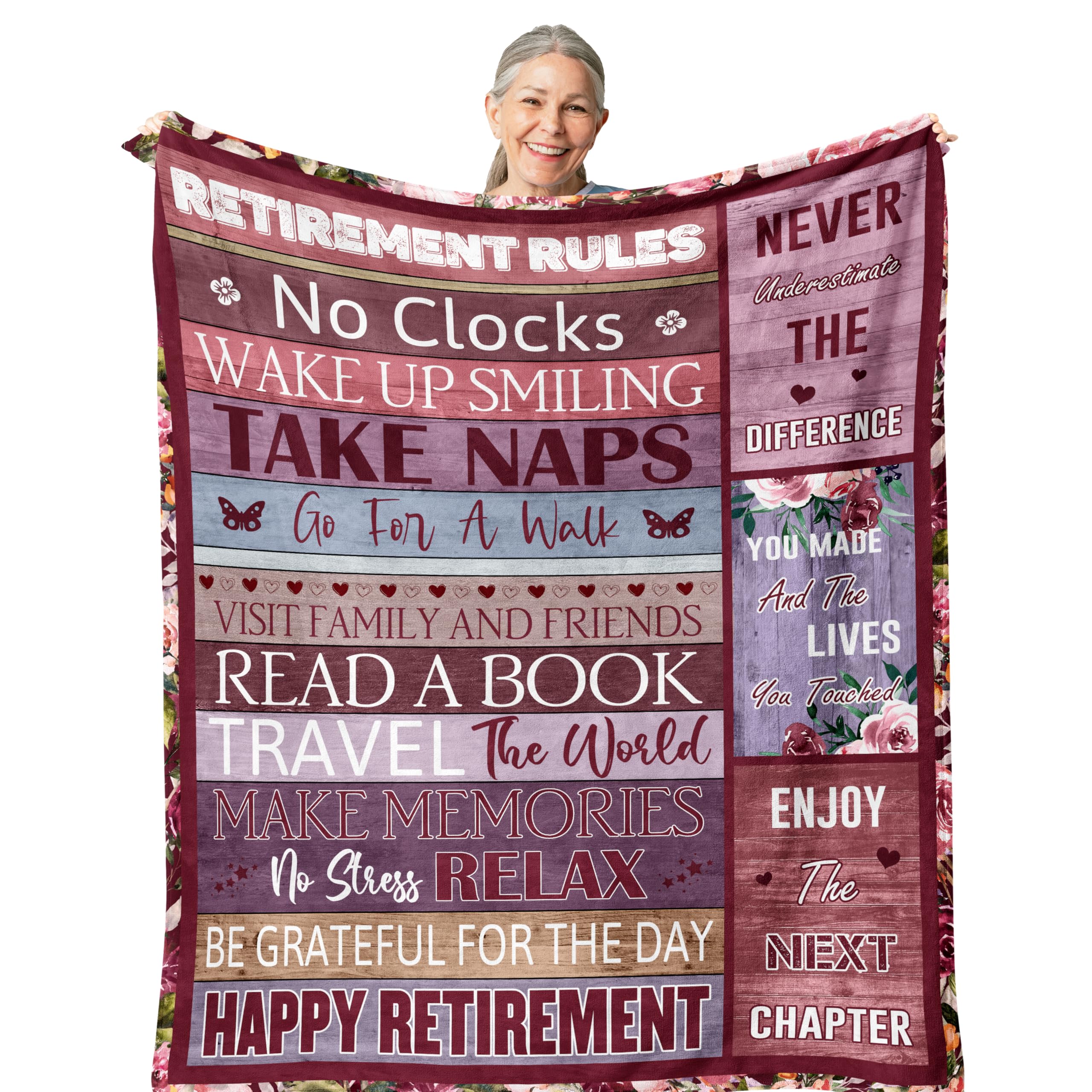 Retirement Gifts for Women/Men, Best Retirement Gifts Ideas, Colleague Leaving Gifts, Funny Farewell Gifts for Coworkers Women, Going Away Gift, Goodbye Gifts for Coworkers/Female Blanket 130X150CM