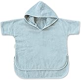 Natemia Hooded Towel Poncho – 100% Organic Cotton - Kids & Toddler Beach Towel with Hood - GOTS Certified - Gentle on Sensitive Skin - Cozy Swim & Bath Towel for Boys, Girls - Perfect Registry Gift
