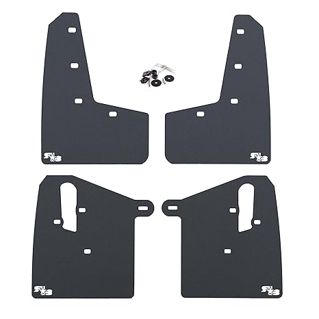 Rokblokz Mud Flaps For 2015 Subaru Wrx Sti Multiple Colors Available Includes All Mounting Hardware Black With White Logo Short - 