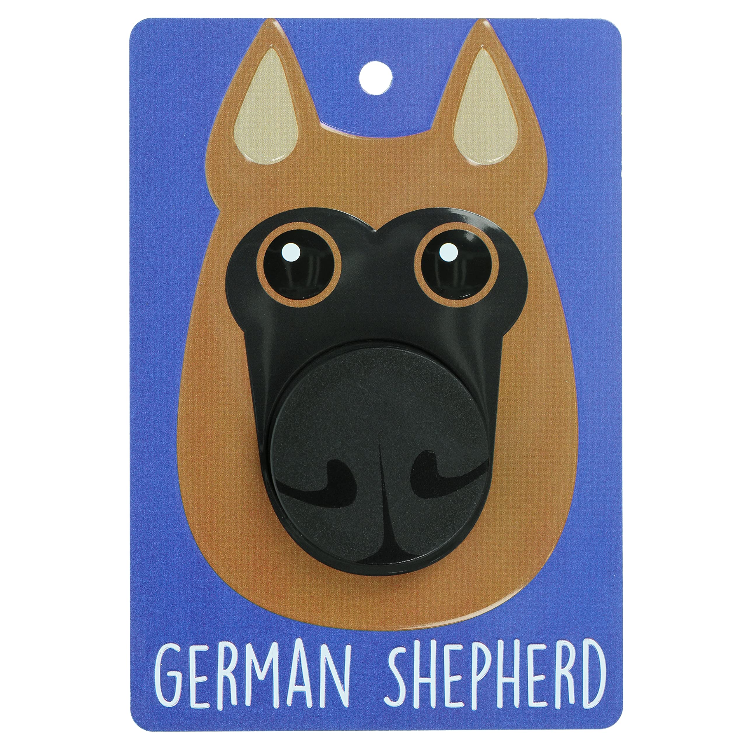 Pooch Pals German Shepherd Dog Lead Holder Wall Mounted Plaque Pop-Out Hook Hanger