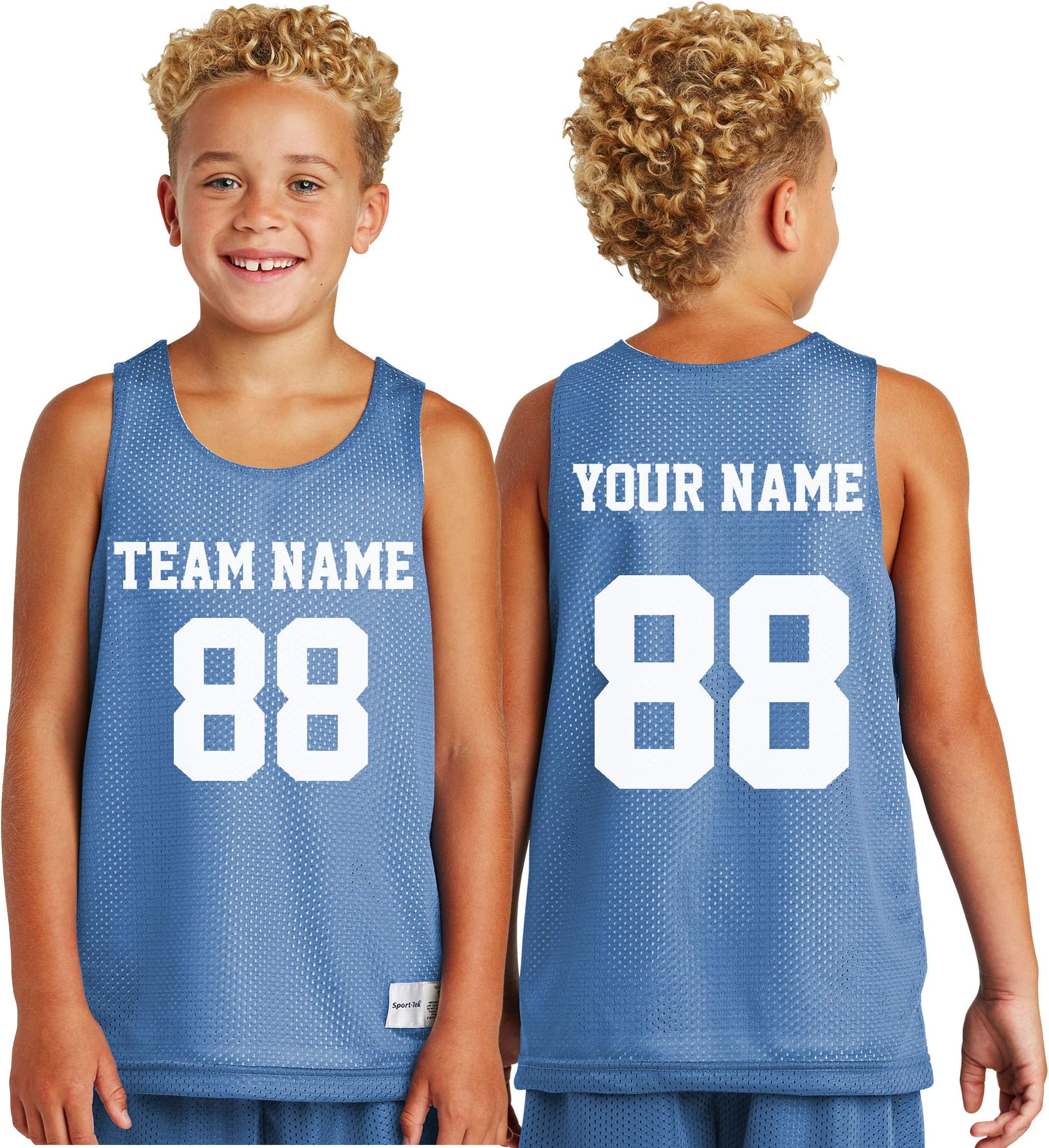 Custom Basketball Tank Tops for Youth - Make Your OWN 2 Sided Jersey - Personalized Team Uniforms