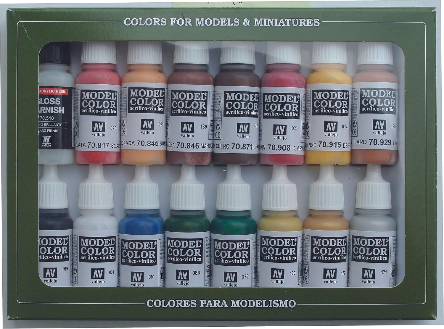 Vallejo Model Color No.4 Panzer Aces - Set Pittura Acrilica, 8 x 17 ml, Colori Asortiti