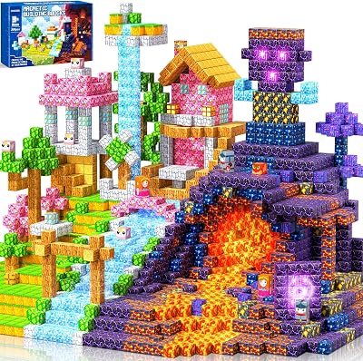 COOLJOYA 300pcs Magnetic Blocks Montessori STEM Learning Toy