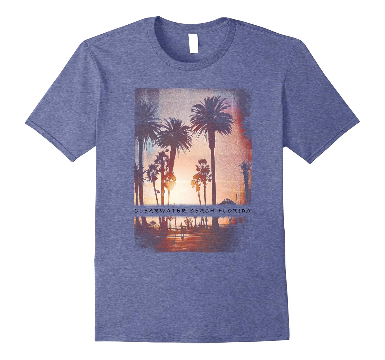 Vintage Clearwater Beach Shirt Cool Ocean Tshirt Women MenFL