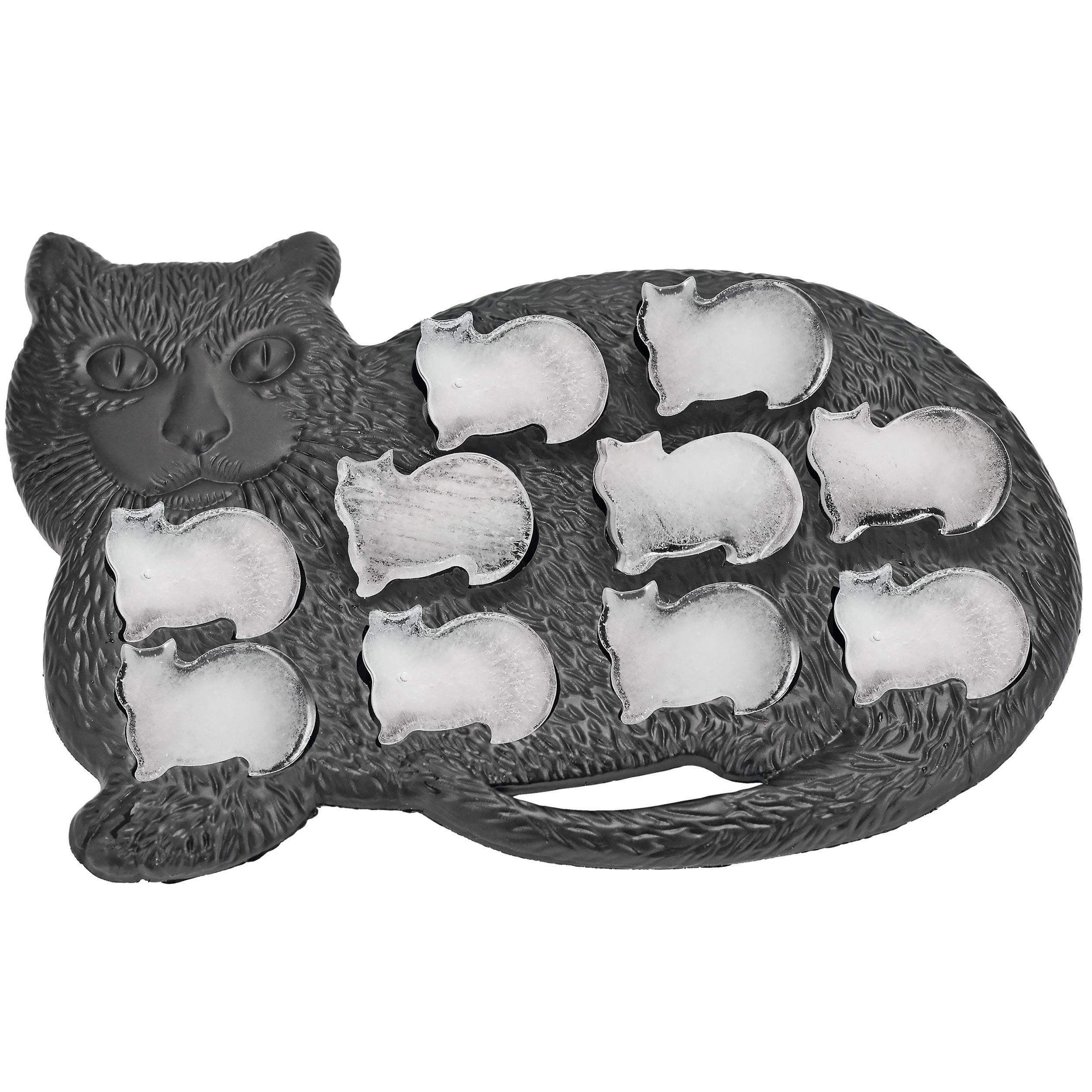Fairly Odd Novelties Cat Shaped Ice Cube Tray Fun & Cute Animal Replica