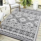 YONILE Outdoor Rug 9x12 ft Waterproof, Reversible Outdoor Plastic Straw Rug for Patios Clearance, Outdoor Area Rug Carpet RV 