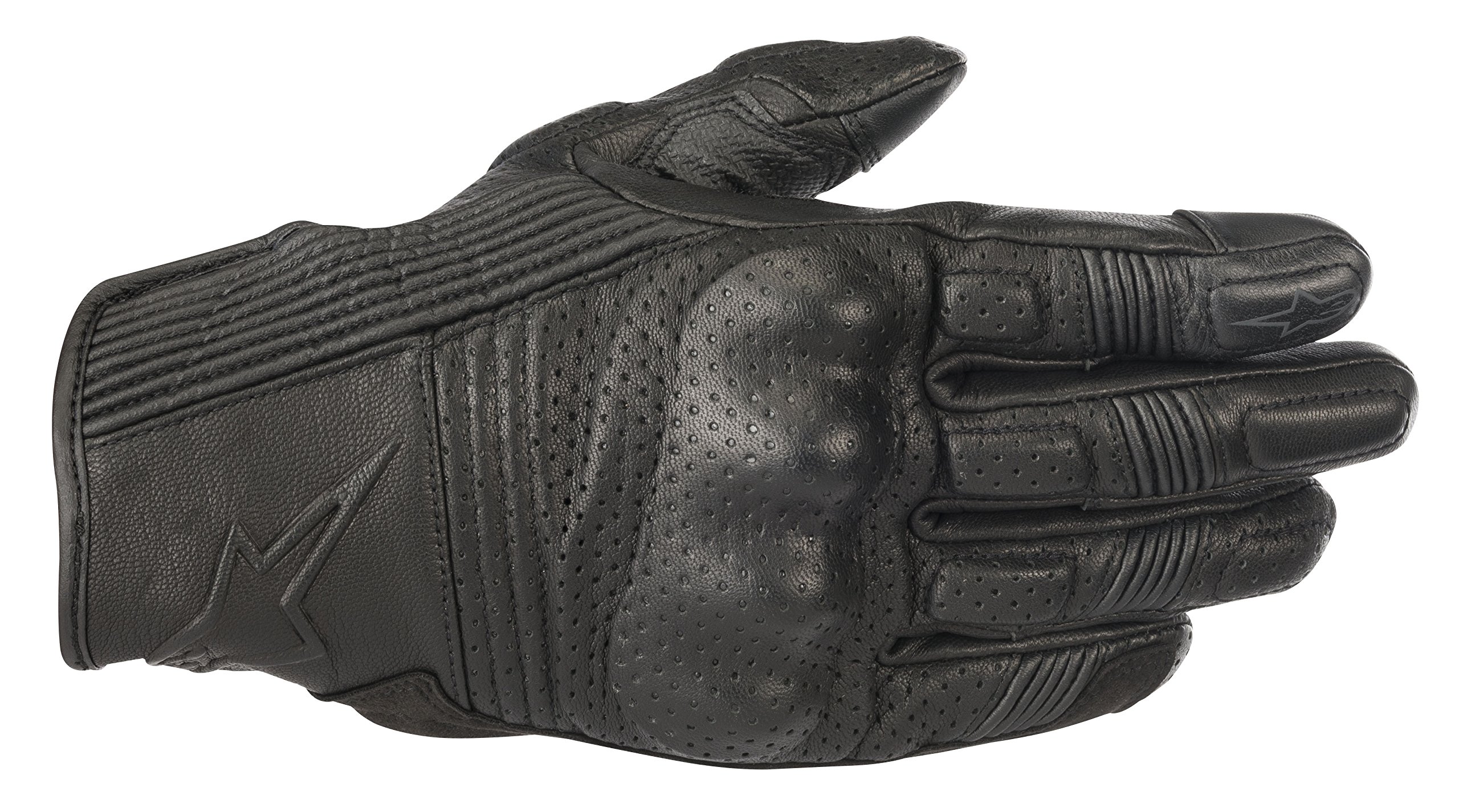 Motorcycle 35661181100- XL gloves Alpinestars Mustang V2 Gloves, Black/Black, XL