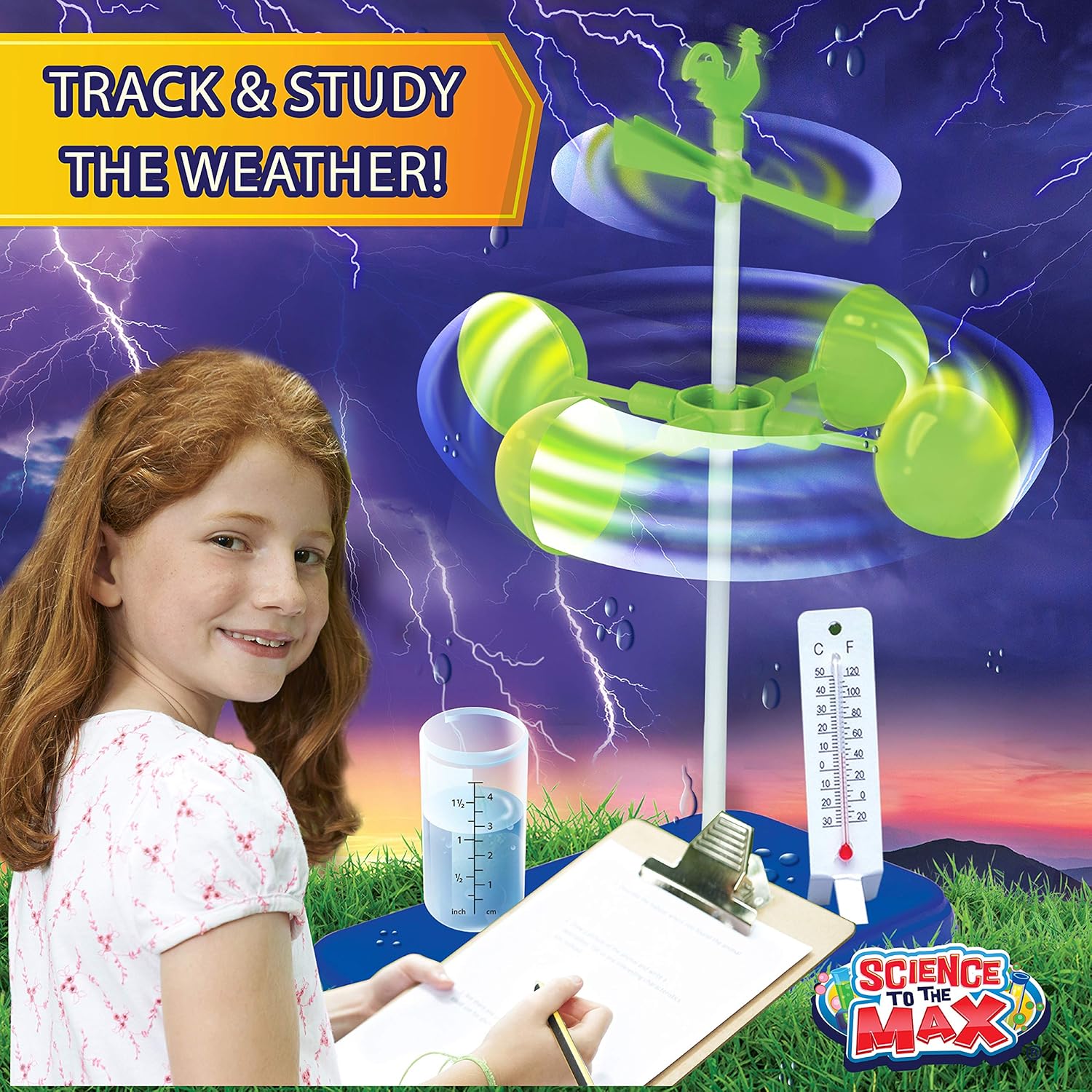 Be Amazing! Toys Weather Science Lab - Kids Weather Science Kit with 20 All Season Science Projects - Educational STEM Science Kits for Boys & Girls - Scientific Meteorology Toys for Children Age 8+: Toys & Games