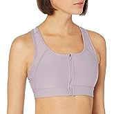 Jockey Women's Bra High Impact Mesh Back Zip Front Sports Bra