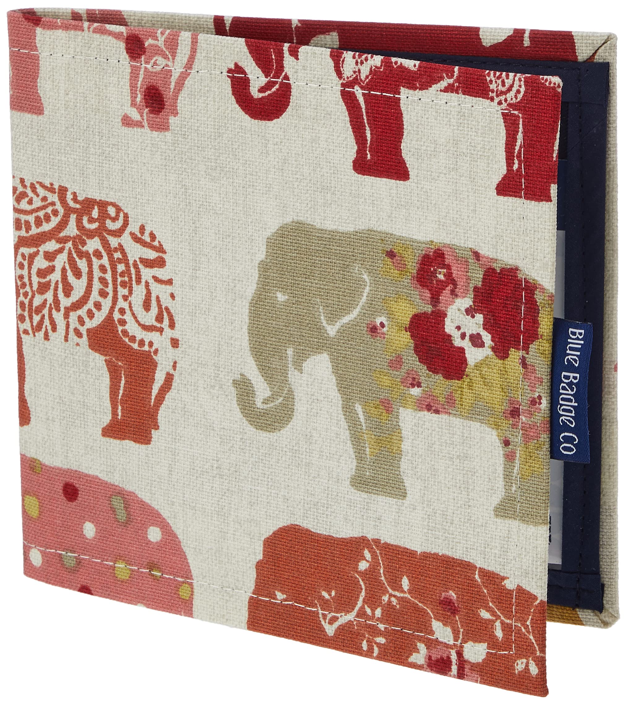 Blue Badge Co Indian Elephant Tartan Hologram-Safe Wallet, Disabled Parking Permit Cover Holder Fits New Badge Includes Timer Clock, Disabled Badge Holder for Car Made in the UK โ image 1