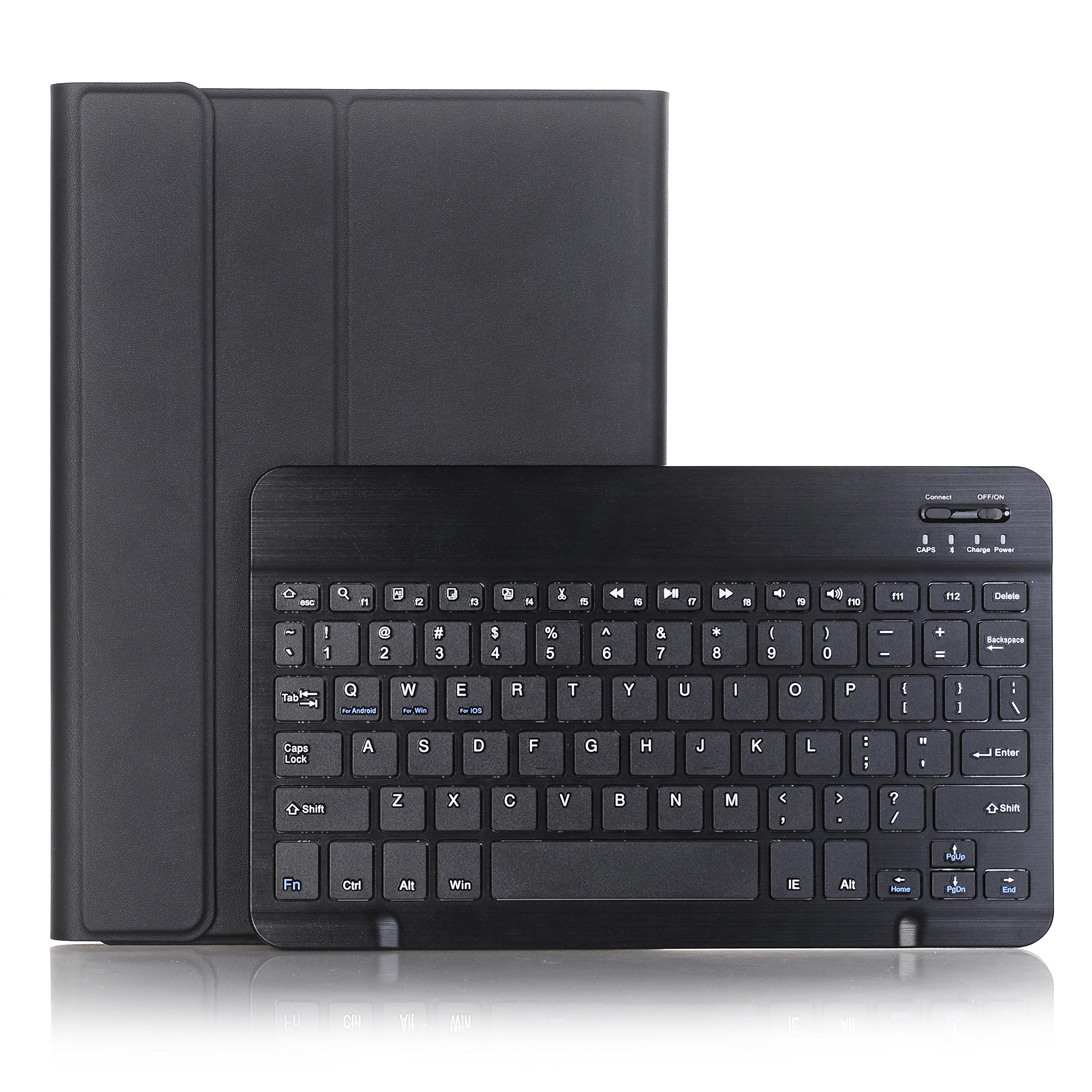 Claelech For Lenovo Tab M10 Plus 10.3 Inch FHD Keyboard Case, Magnetic Slim Flip Leather Case Stand Cover with Detachable Wireless Bluetooth Keyboard for Lenovo Tab M10 Plus (Black)