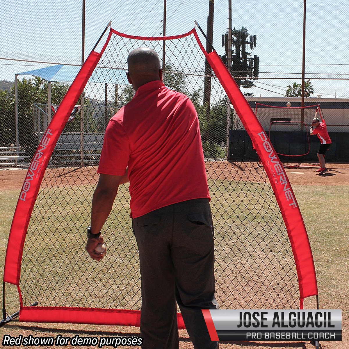 7 Foot Portable Pitching Screen AFrame Batting Practice