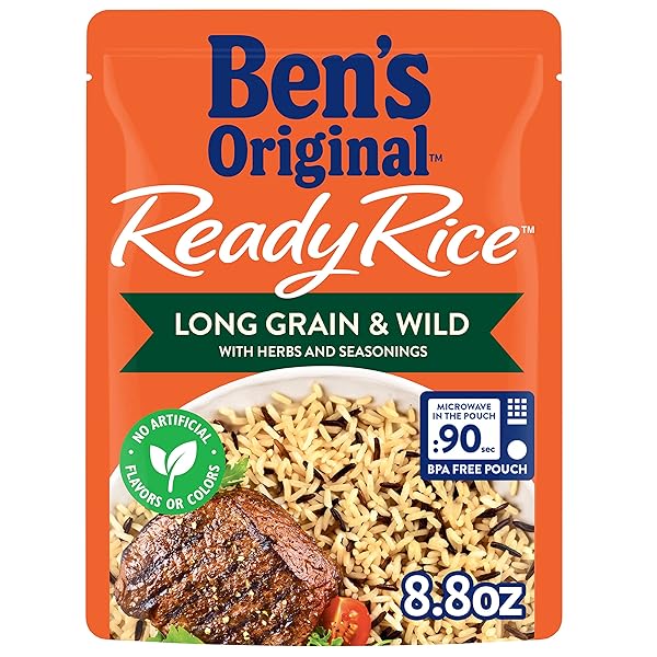 BEN’S ORIGINAL READY RICE POUCH LONG GRAIN &...