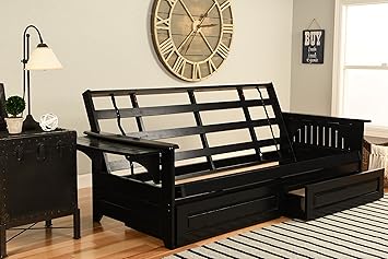 Amazon Com Kodiak Furniture Kfphdbkframeset3 Futon Storage