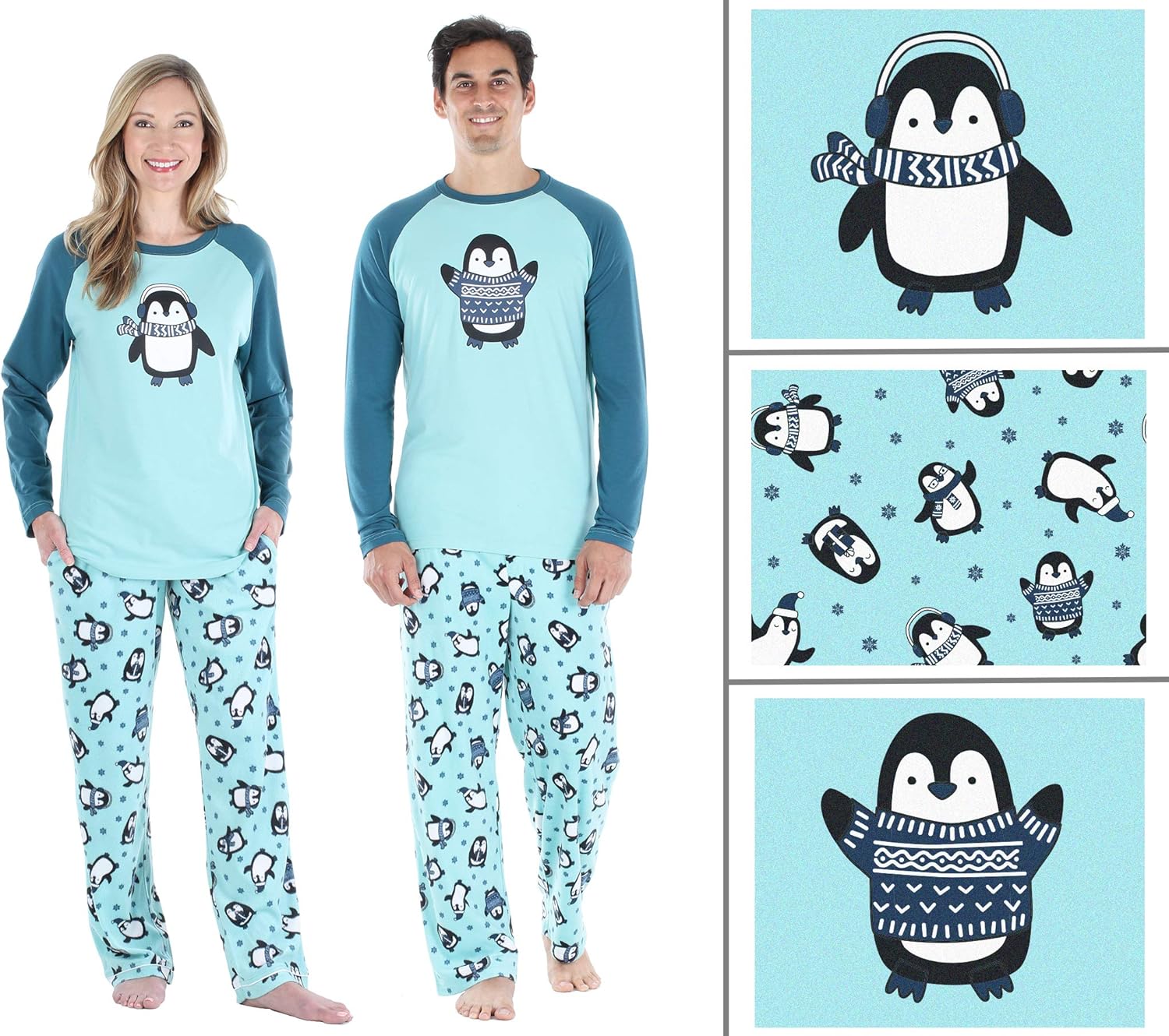 Our Family Pjs Matching Family Christmas Pajama Sets, Fleece Snowman at  Men’s Clothing store