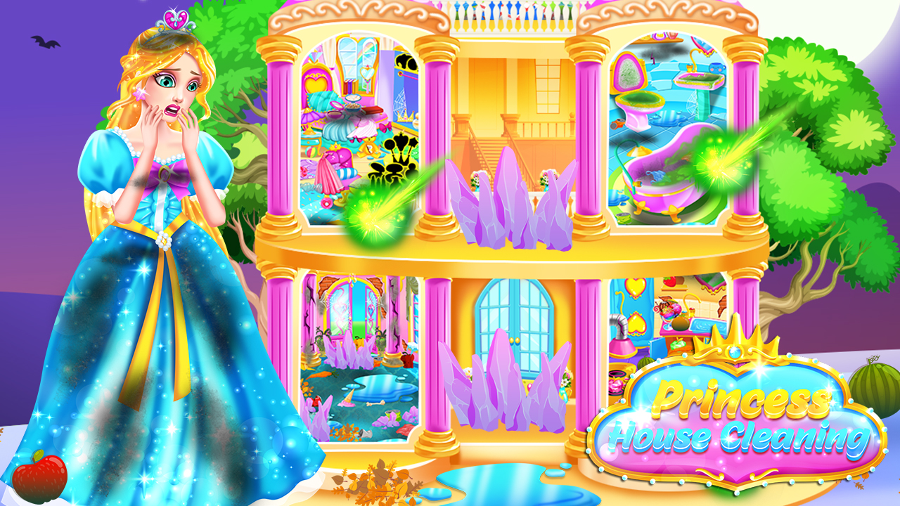 Princess Castle House Cleanup Princess Cleaning Games for Girls