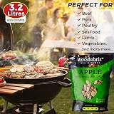 Woodabrix Apple Wood Chips 800g for Charcoal Gas BBQ Smoker 100% Natural view 4