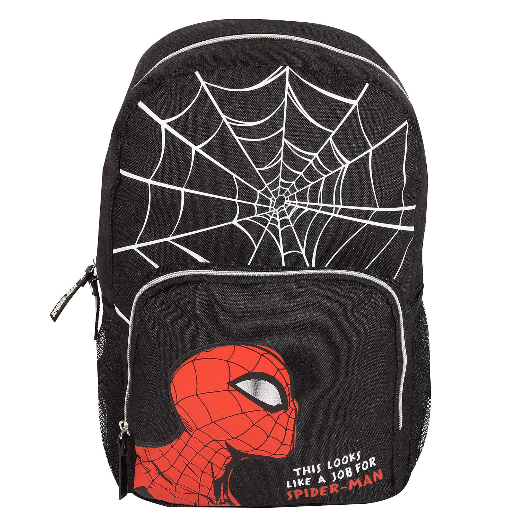 Popgear Boy's Marvel Comics Spiderman Web Head Boys Backpack | Official Merchandise Luggage Kids Luggage, Black, One Size UK