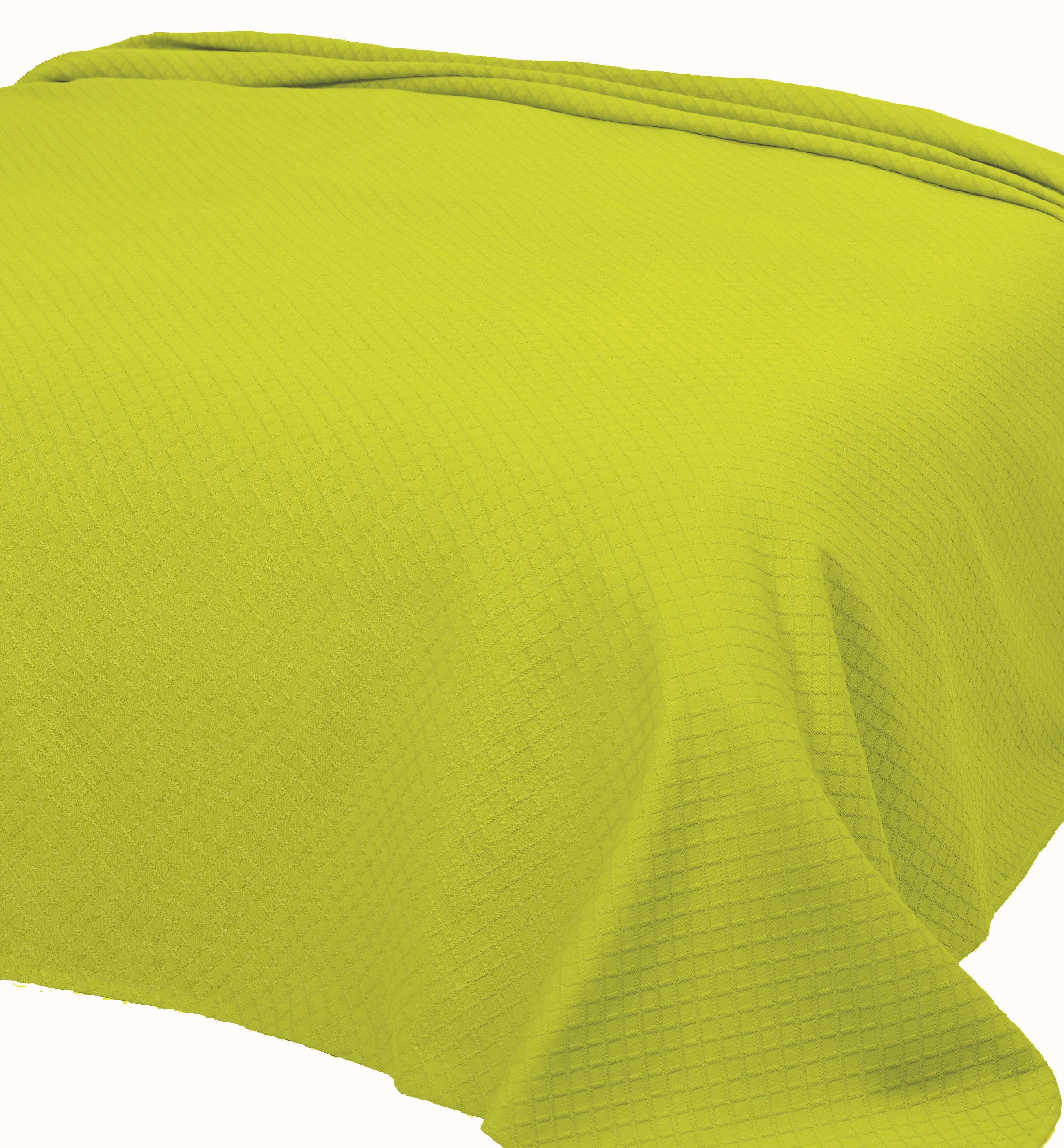 Lasa Pure 253 - Piquet decorative sham, 60x50 cm, with 5 cm flap, green color