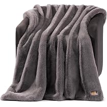 UGG Kenzie Queen Comforter Set, Plush Faux Fur, 3-Piece, Grey