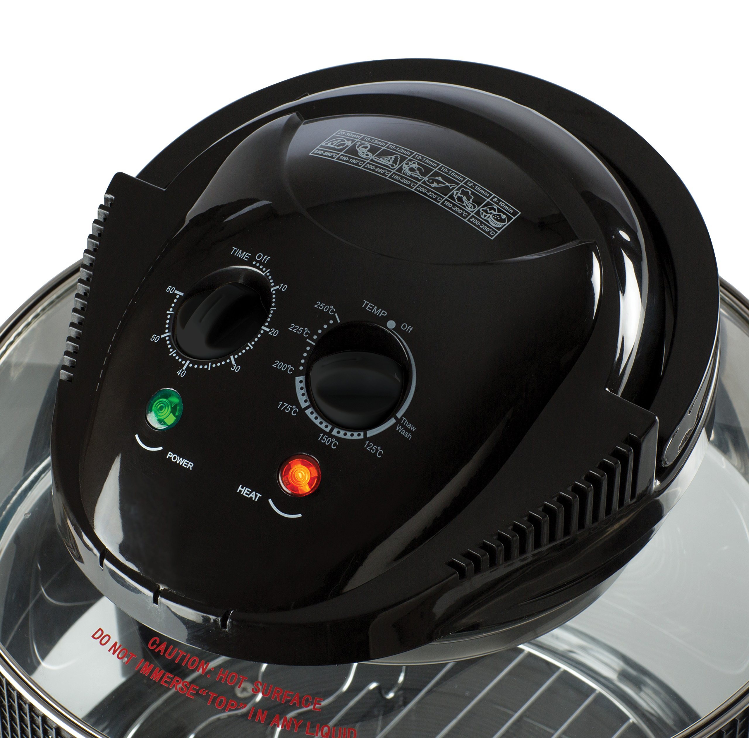 Daewoo Deluxe 17L 1300W Halogen Air Fryer with an Extension Ring 60min