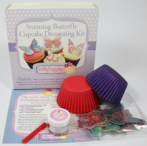 Stunning Butterfly Cupcake Decorating Kit Kit Includes Recipe