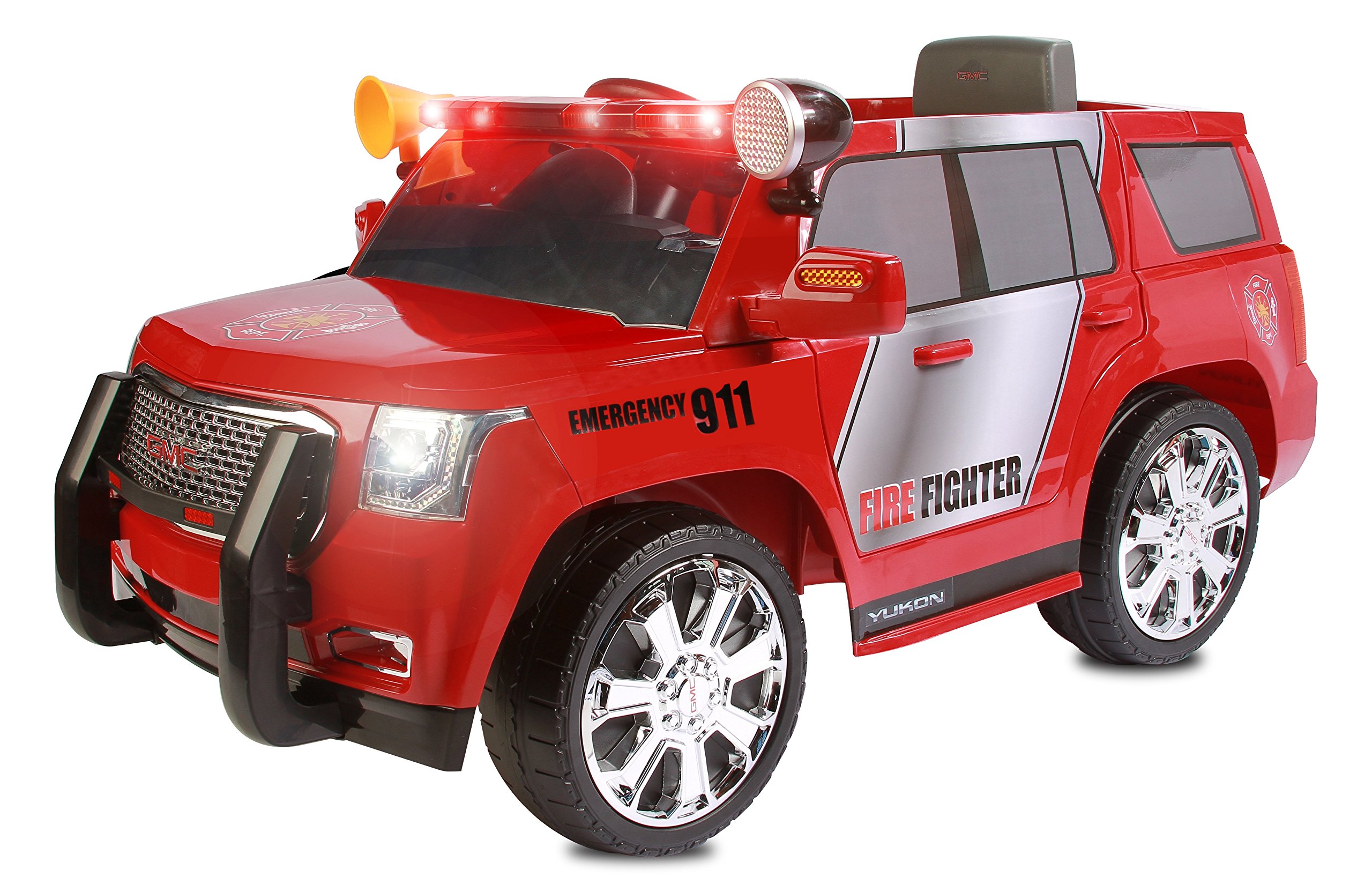 Buy Rollplay 6 Volt GMC Yukon Denali Fire Rescue Toy Battery Powered