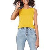 Amazon Essentials Women's Relaxed-Fit Sleeveless Muscle Tank Top
