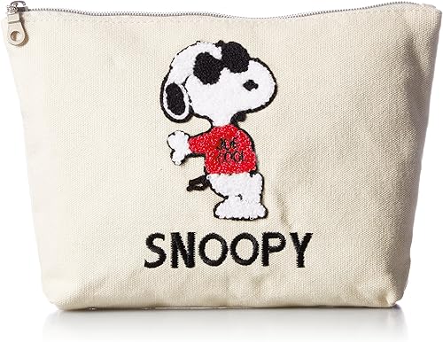 Amazon スヌーピー Snoopy スヌーピー Joe Cool キャンバス 舟型ポーチ Spr 021b レッド 022 Snoopy スヌーピー ポーチ