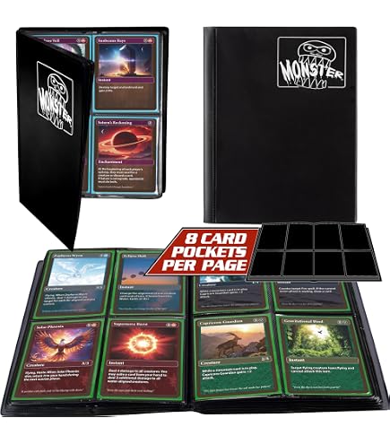Amazon.com: Monster 4 Pocket Trading Card Album - Matte Orange