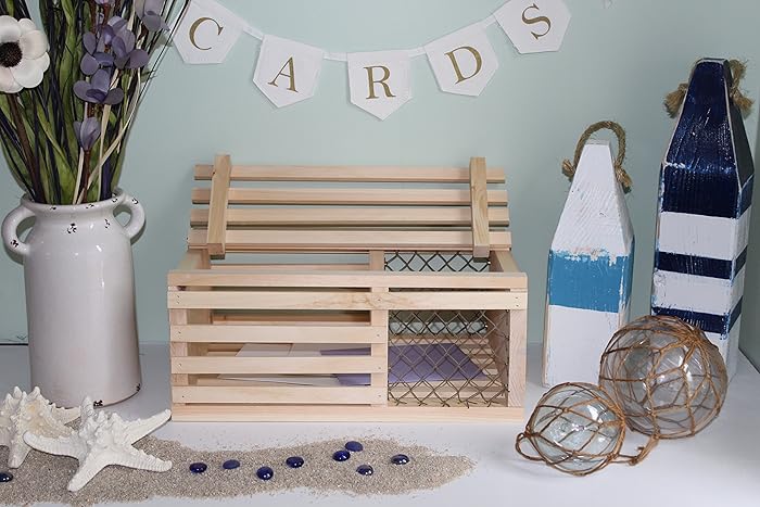Maine Lobster Trap Card Gift Box Decorative Accessories White Home