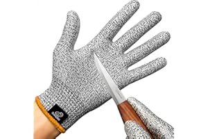 BeaverCraft Wood Carving Gloves CRG - Cutting Cut Resistant Gloves Level 5 for Whittling, Woodworking, Food Prep