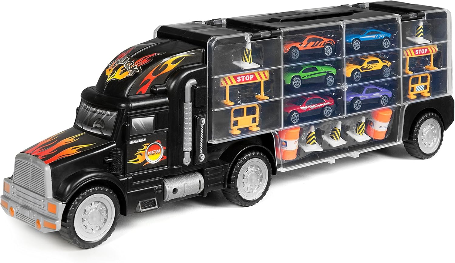 toy semi truck car storage