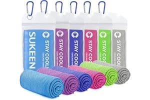 Sukeen Cooling Towel(40"x12") Sweat Towel Cold Towel for Neck&Head,Soft Breathable Chilly Towel for Yoga, Golf, Gym, Camping, Running, Workout & More Activities