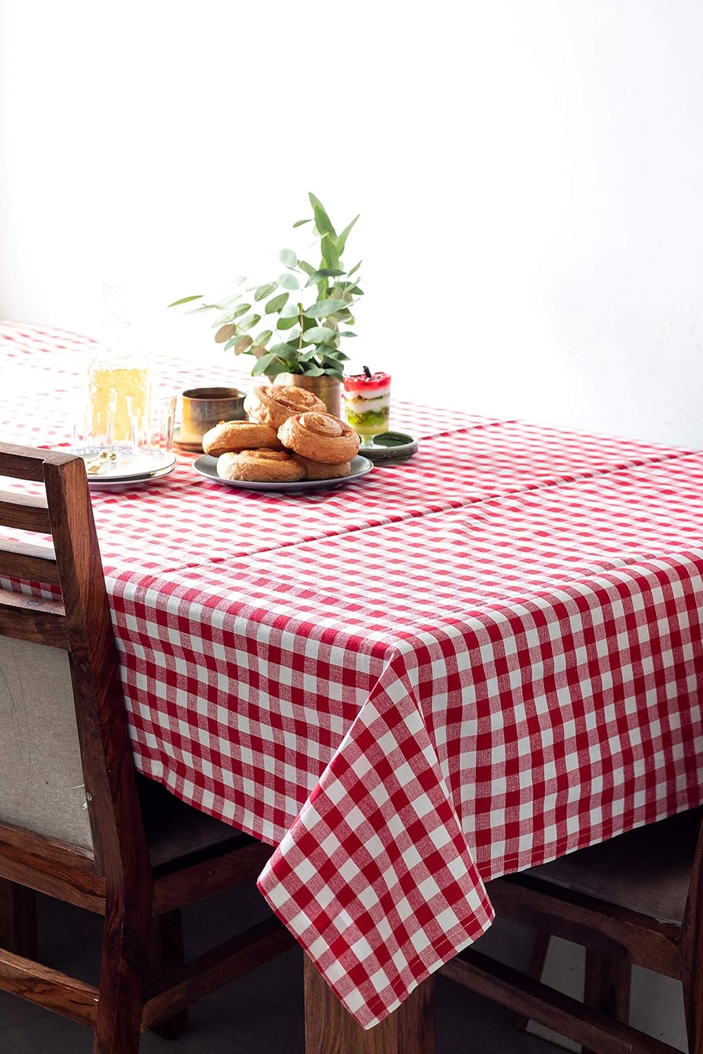 Best red check table cloth