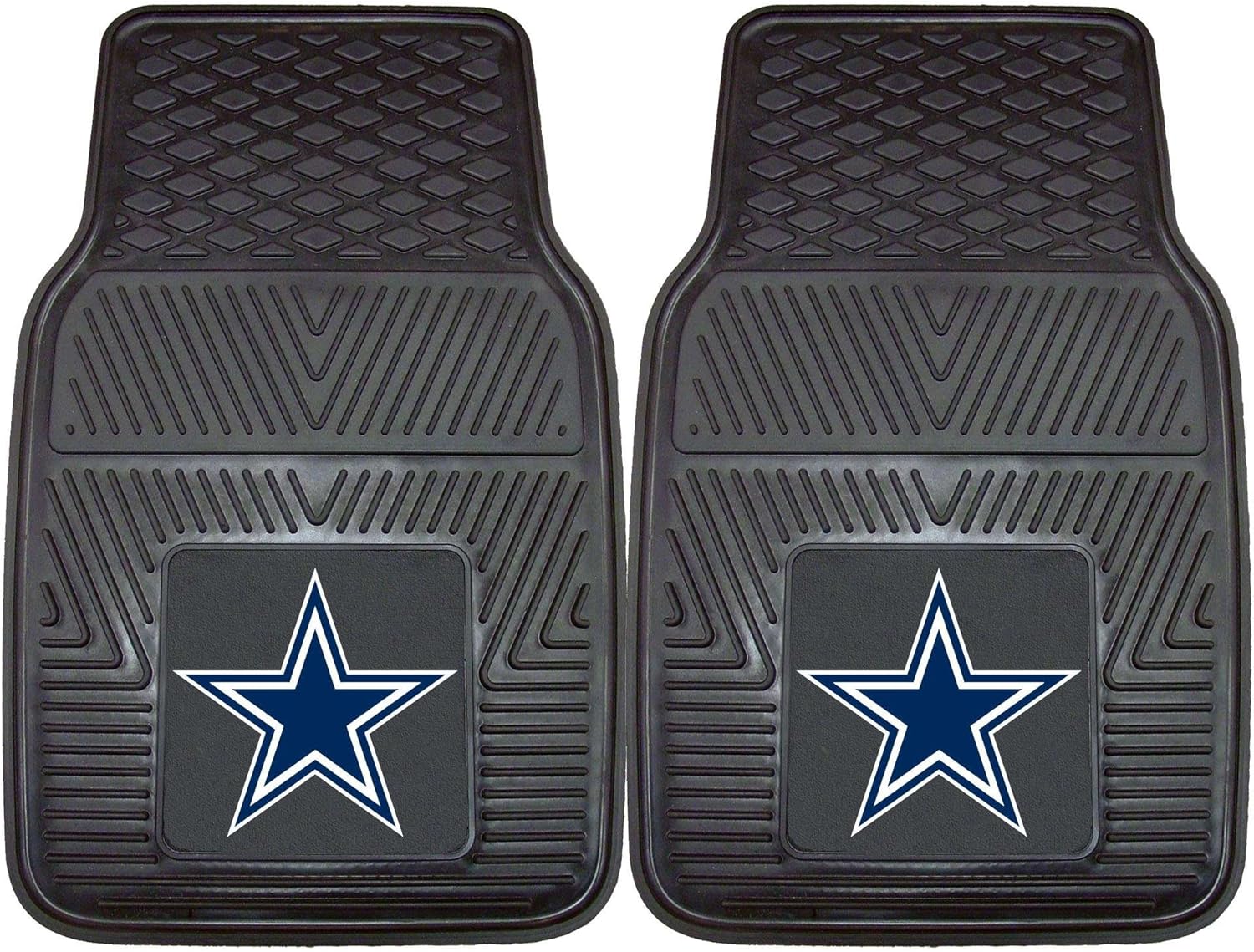 Amazon Com Dallas Cowboys Premium All Weather 2pc Rubber Car