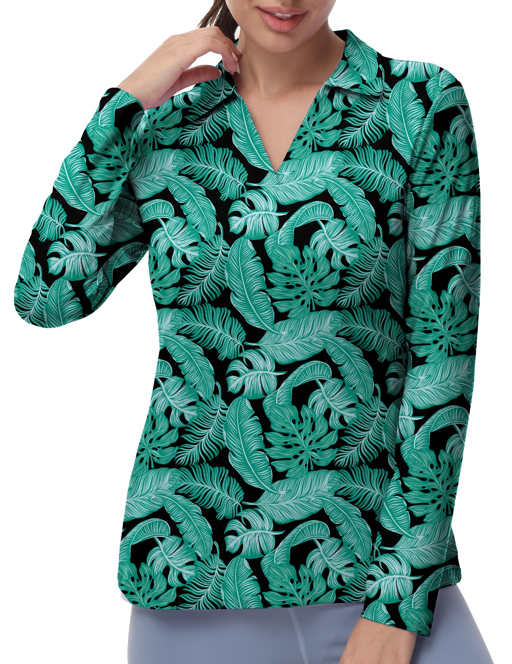 LOOGU Women's UPF 50+ Sun Hoodie - Lightweight, Quick-Dry UV Shirt For Hiking & Outdoor - View #9