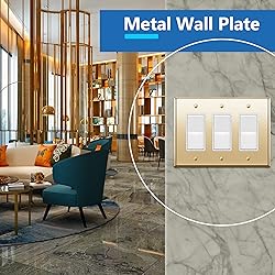 LIDER Decorator Switch or Receptacle Metal Wall