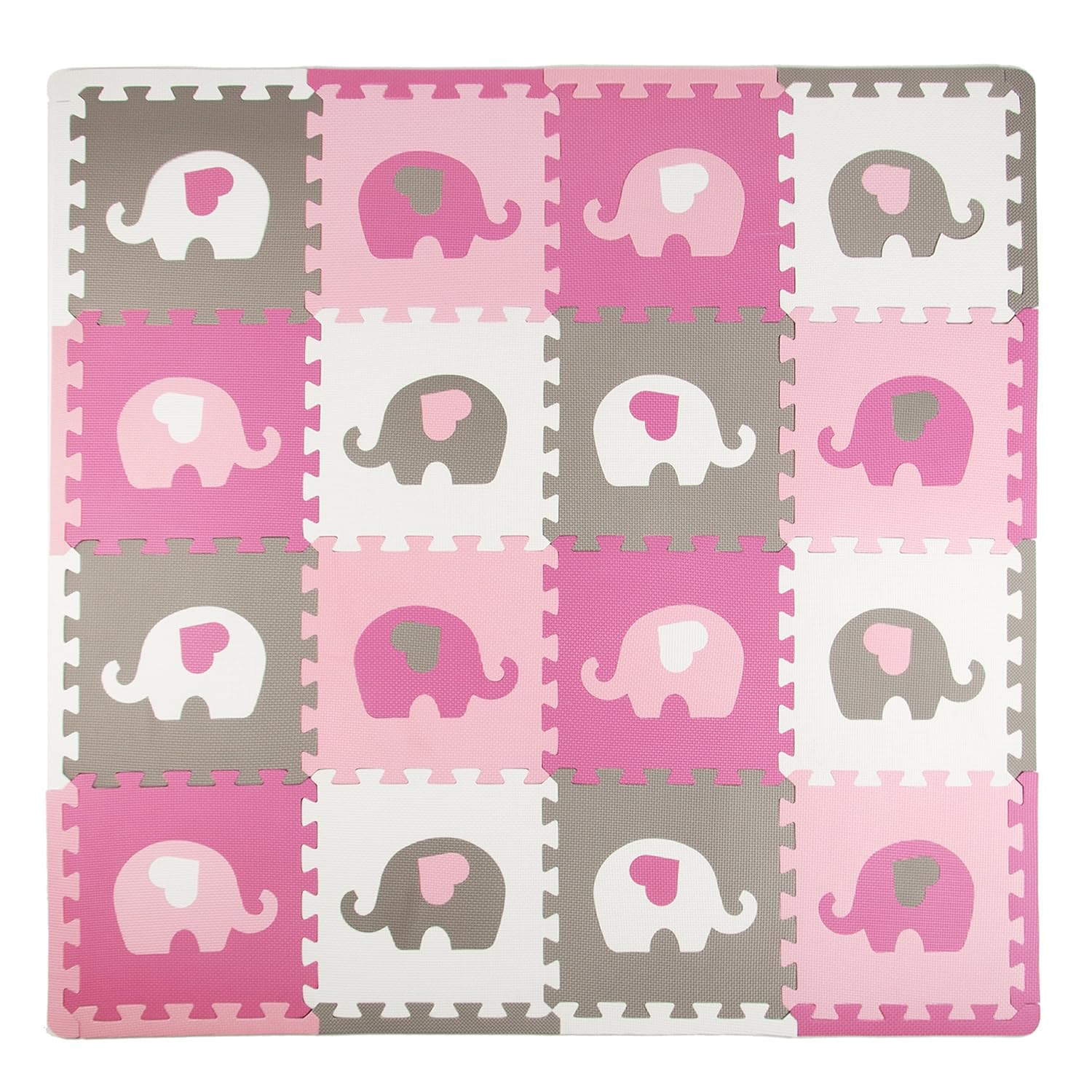pink elephant play mat