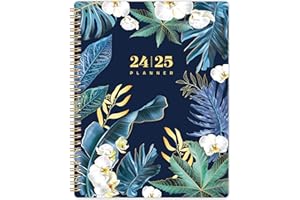 Makapoo 2024-2025 Planner - Planner 2024-2025 from July 2024 to June 2025, 8" x 10", Weekly and Monthly Planner 2024-2025 with Marked Tabs - Blue
