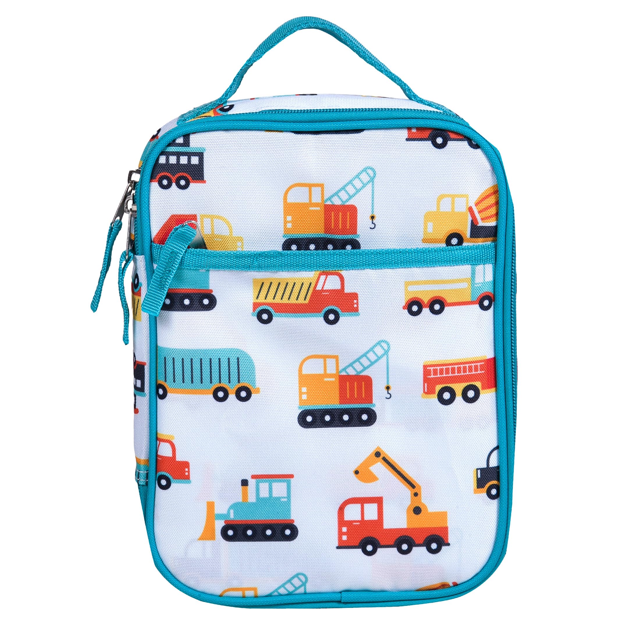 Wildkin Day2Day Kids Lunch Box Bag for Boys & Girls, Measures 9.75 x 7 x 3.25 Inches Lunch Box for Kids, Ideal for Packing Hot or Cold Snacks for School & Travel, BPA-Free (Modern Construction)
