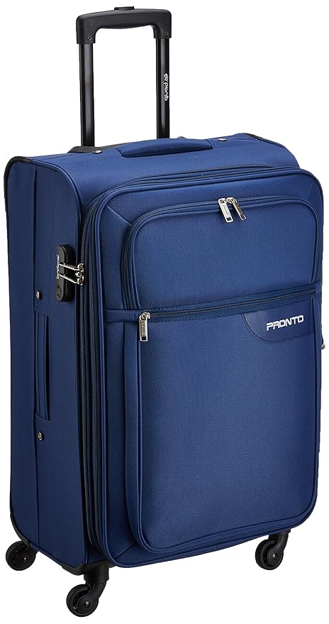 PRONTO Lima Polyester 68 cms Blue Suitcase (6457 - BL)