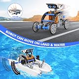 SIMPIM 13-in-1 Solar Power Robots STEM Kit Blue Educational Toy view 5
